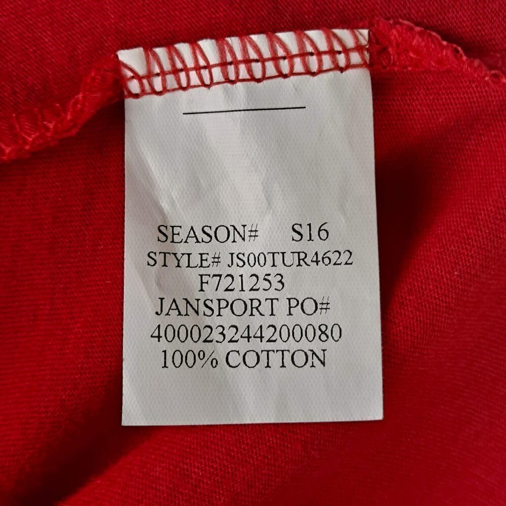 Jansport Size Large Women's Houston Cougars Tshirt Red Short Sleeve Euc — image 7 of 8